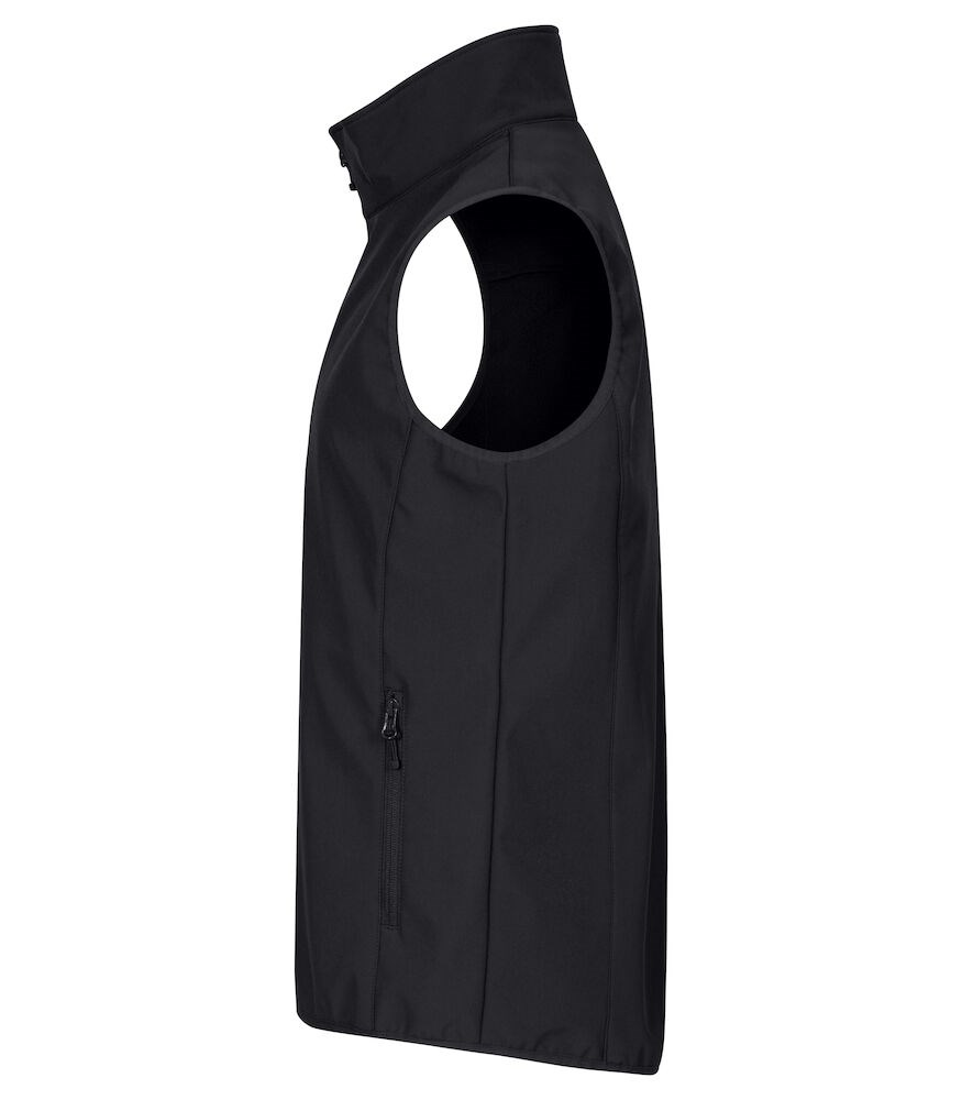Clique - Classic Softshell Vest Zwart L