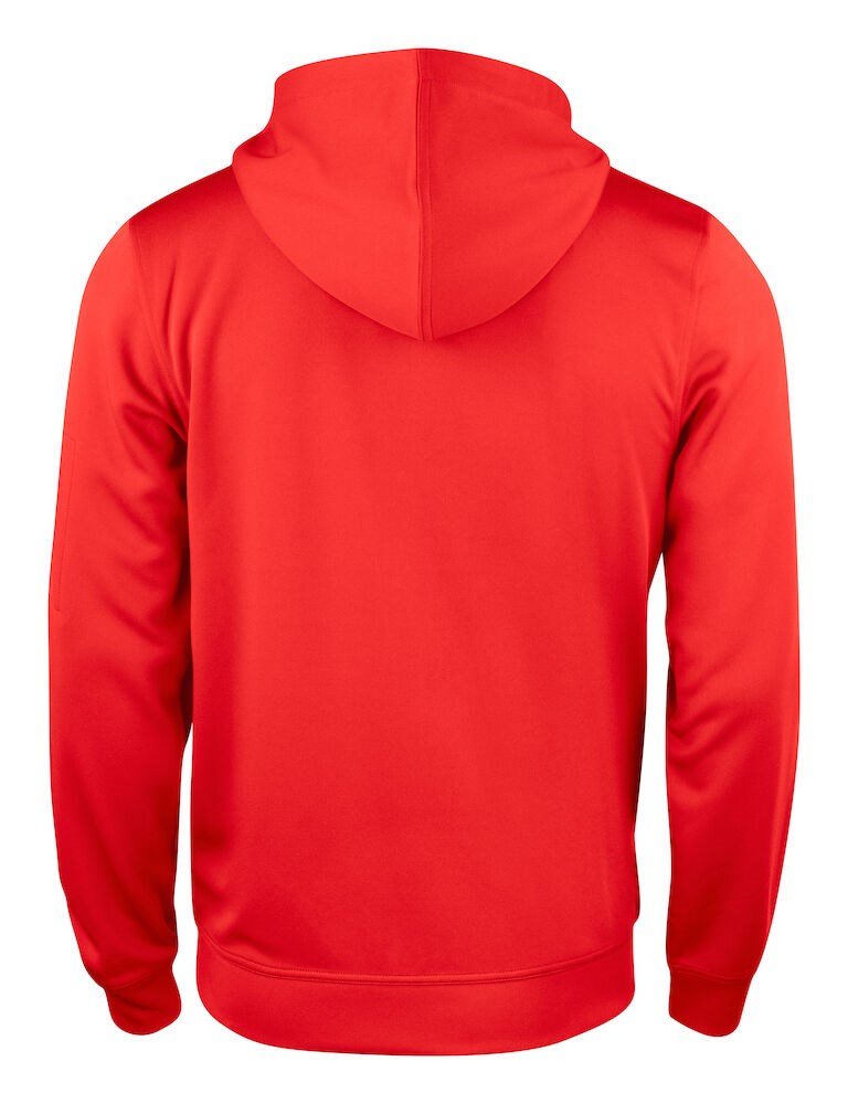 Clique - Basic Active Hoody Full Zip Rood L