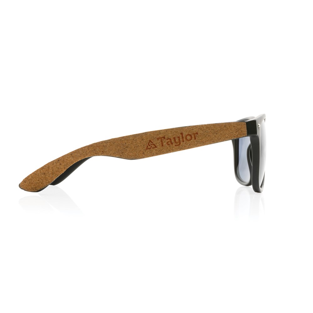 GRS zonnebril van gerecycled pc-plastic met kurk