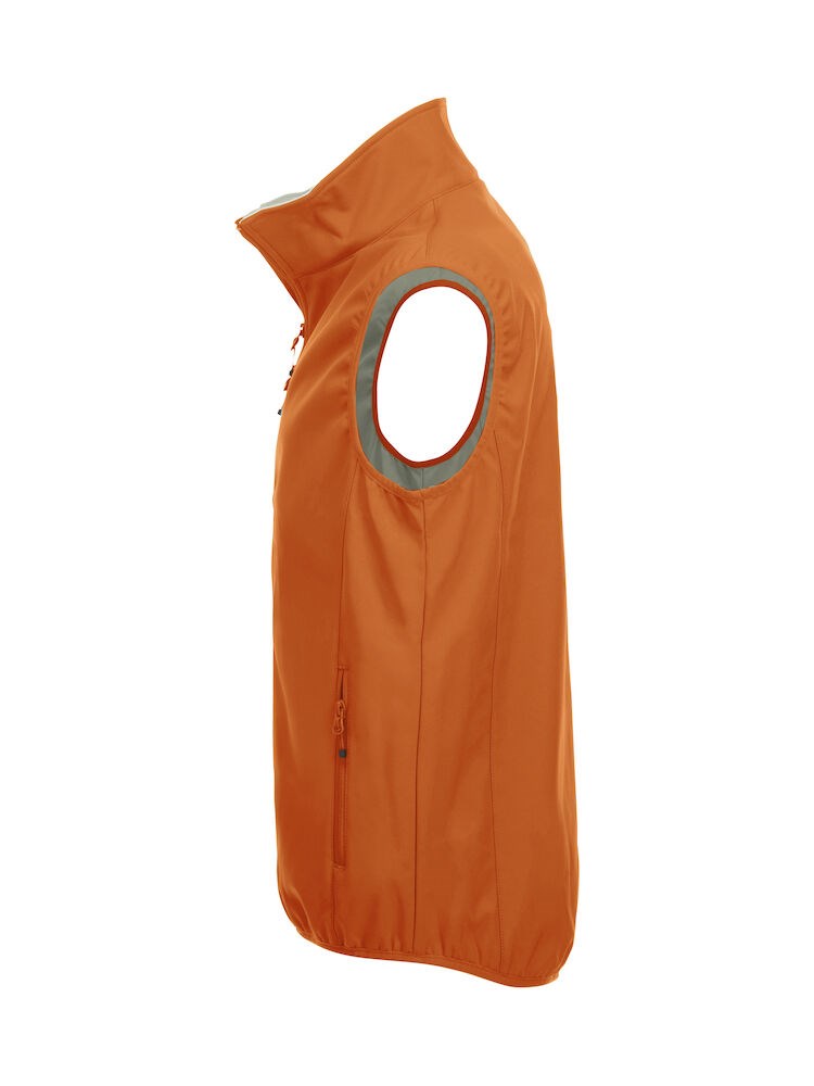 Clique - Basic Softshell Vest Diep-oranje XS