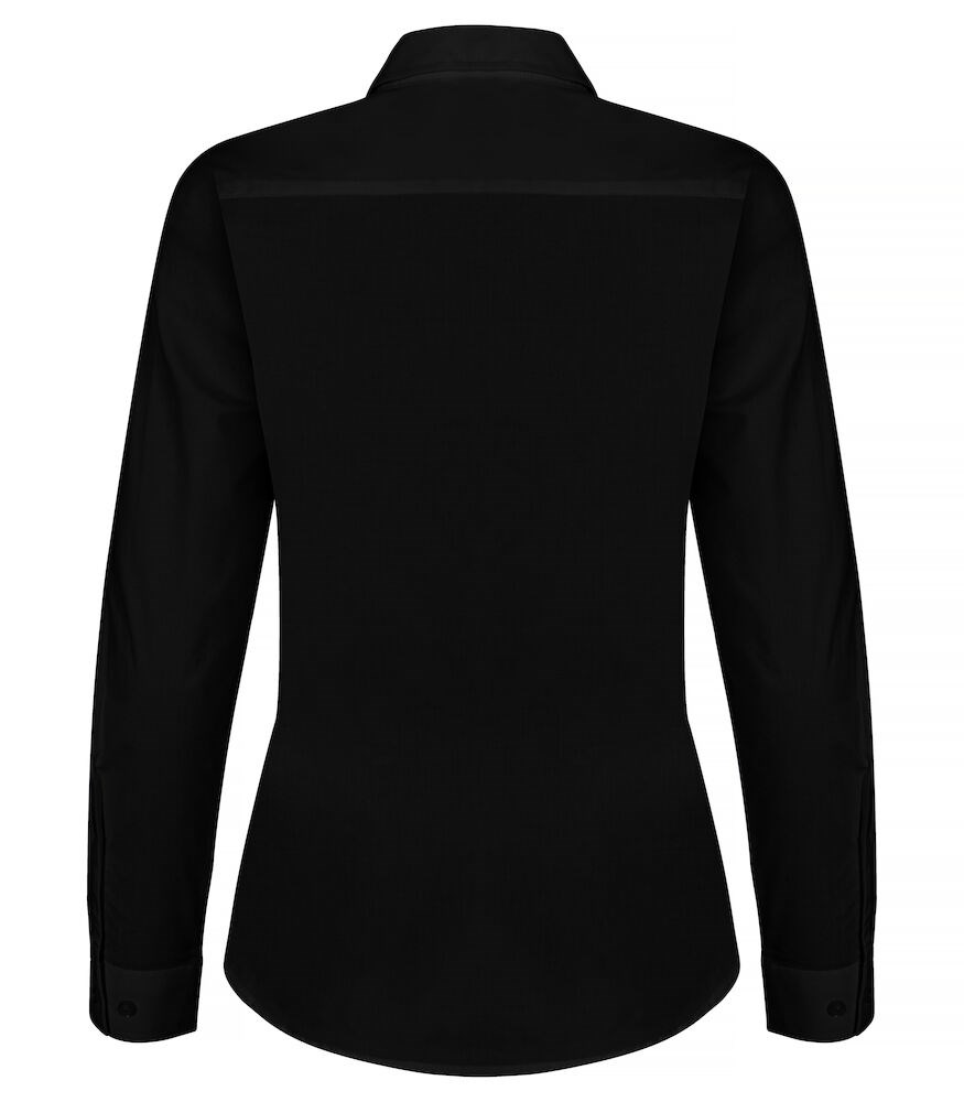 Clique - Stretch Shirt L/S Women Zwart 34/XS