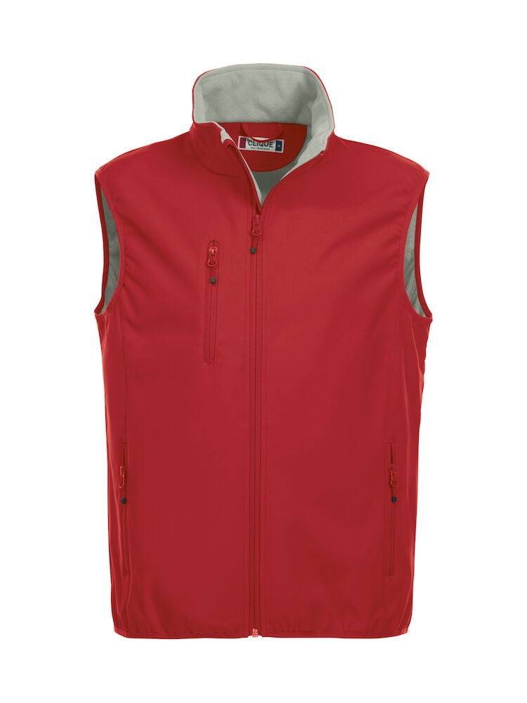 Clique - Basic Softshell Vest Rood 3XL