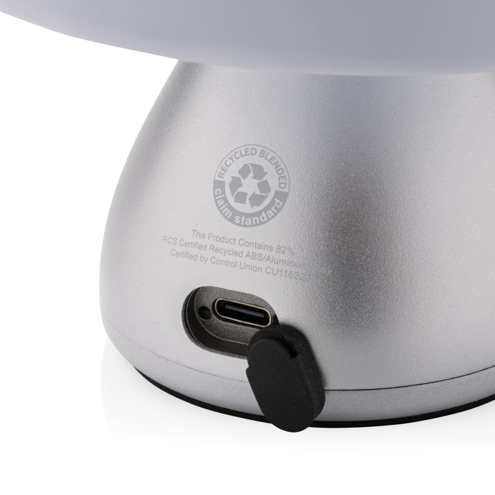 Luming RCS gerecycled plastic USB-oplaadbare tafellamp