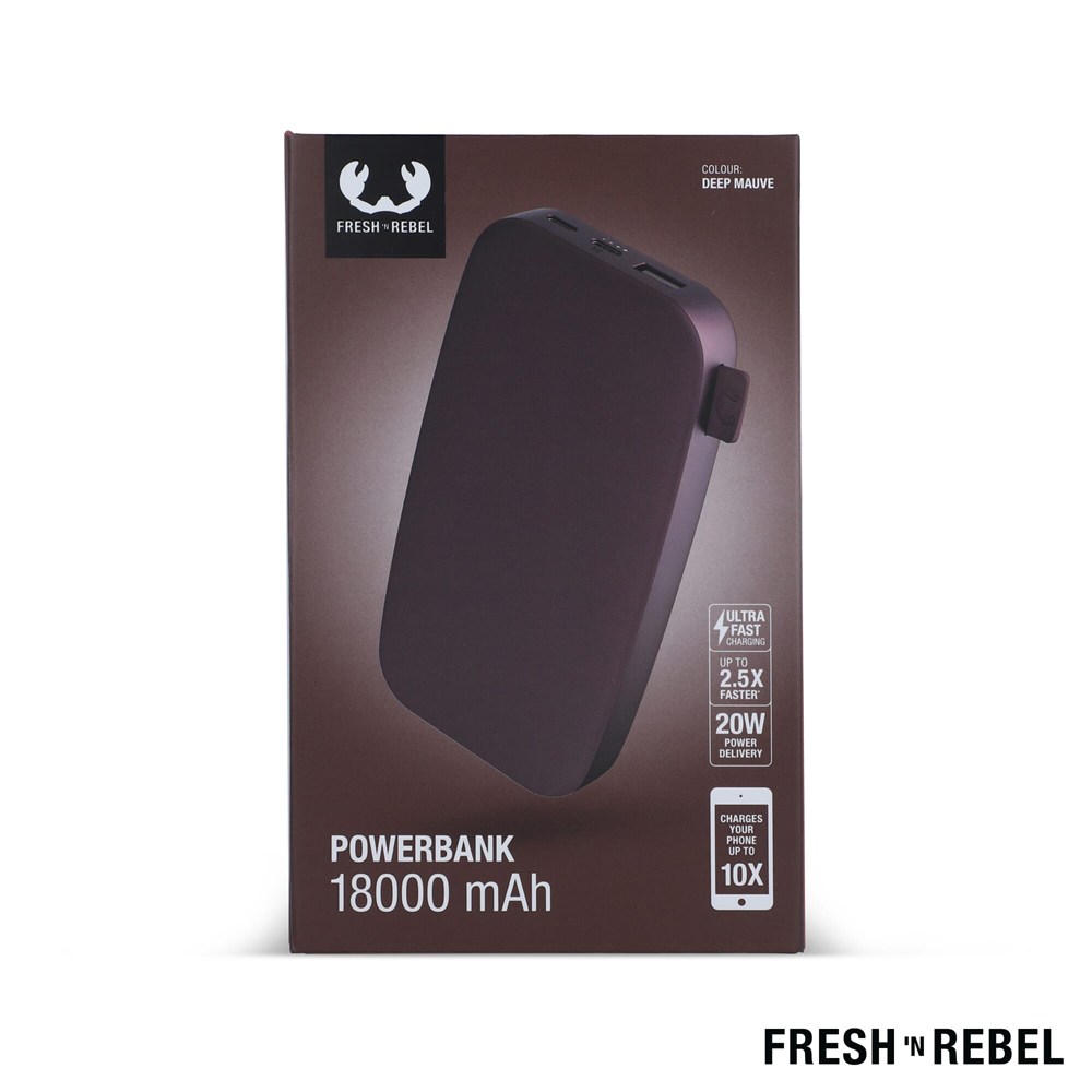 2PB18100 | Fresh 'n Rebel Powerbank 18000mAh USB-C Fast Charging 20W 2PB18100 | Fresh 'n Rebel Powerbank 18000mAh USB-C Fast Charging 20W