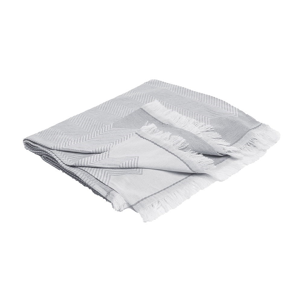Grijs kleurige XL deken/plaid