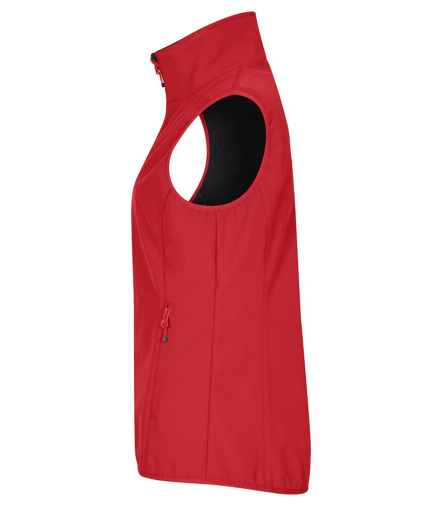 Clique - Classic Softshell Vest Women Rood 34/XS