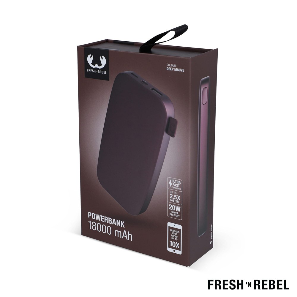 2PB18100 | Fresh 'n Rebel Powerbank 18000mAh USB-C Fast Charging 20W 2PB18100 | Fresh 'n Rebel Powerbank 18000mAh USB-C Fast Charging 20W
