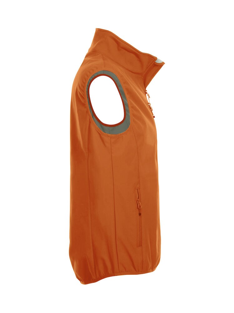 Clique - Basic Softshell Vest Diep-oranje M