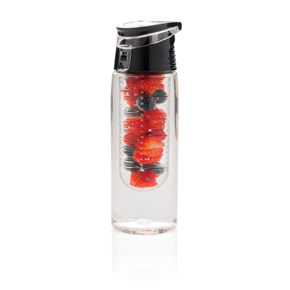 Afsluitbare waterfles met infuser