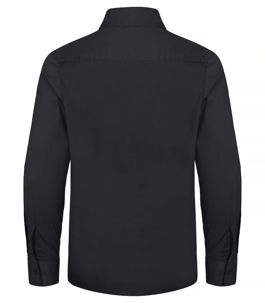 Clique - Stretch Shirt L/S Zwart L