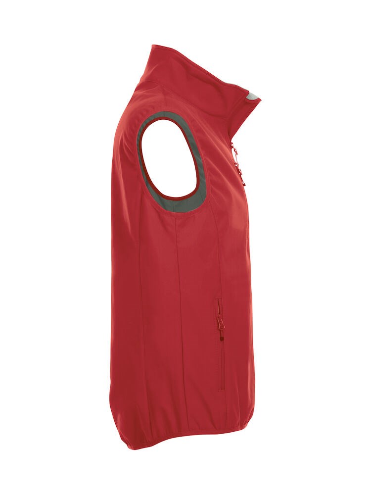 Clique - Basic Softshell Vest Rood 3XL