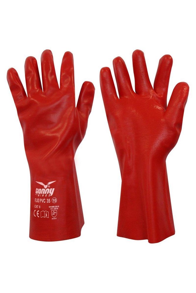 Payper Fluid Pvc 35 handschoen red 10