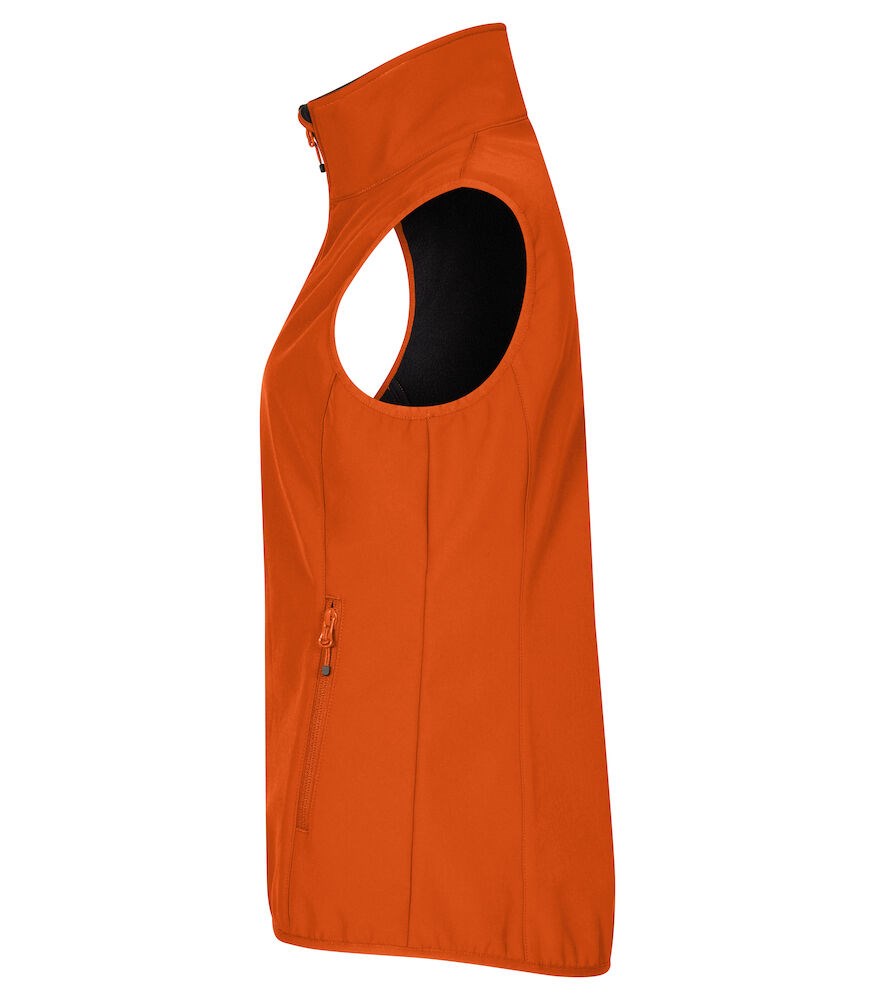 Clique - Classic Softshell Vest Women Diep Oranje 42/XL